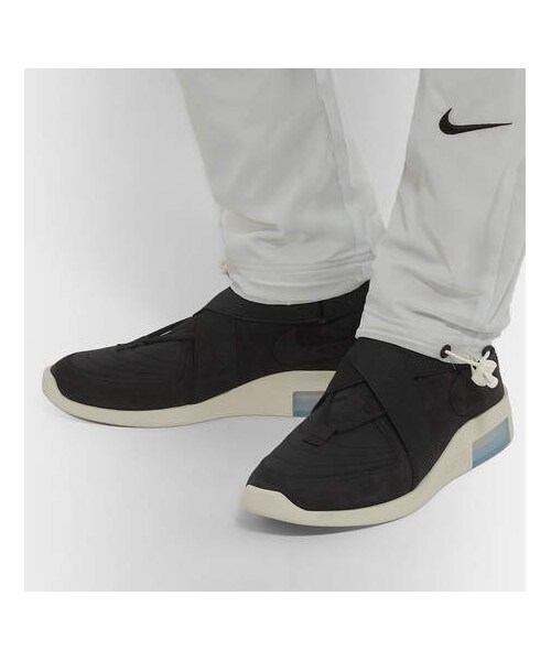 NIKE（ナイキ）の「Nike + Fear Of God 1 Air Raid Suede And Webbing High-Top Sneakers（スニーカー・メンズ・Black・Us10/Us5/Us7/Us6/Us6.5/Us5.5）」の5枚目の写真