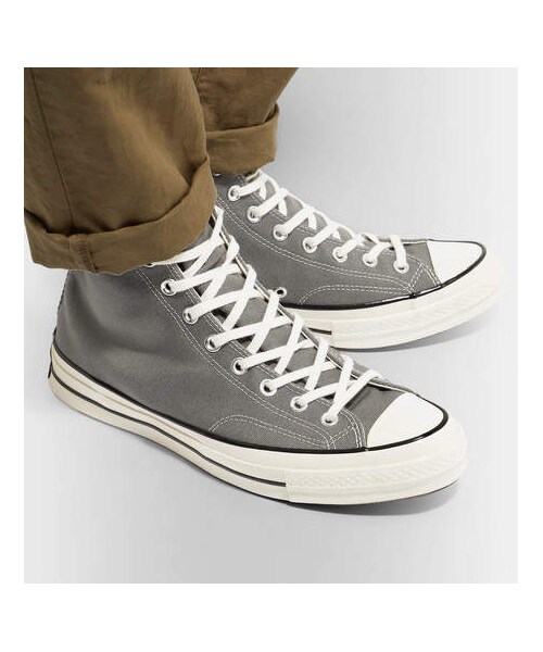 CONVERSE(コンバース)の「Converse Chuck 70 Canvas High-Top Sneakers(スニーカー・メンズ・Gray・Uk6.5/Uk8.5/Uk8/Uk7.5/Uk7/Uk9/Uk11/Uk10.5/Uk10/Uk9.5/Uk6/Uk5.5/Uk5/Uk12/Uk13)」の2枚目の写真