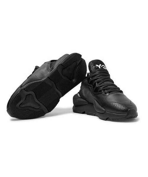 Y-3(ワイスリー)の「Y-3 Kaiwa Suede-Trimmed Leather And Neoprene Sneakers(スニーカー・メンズ・Black・9.5/9/8.5/8/10/12/11/10.5/7)」の2枚目の写真