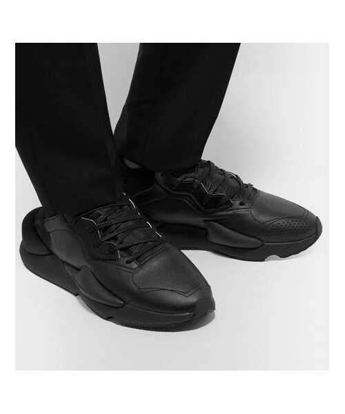Y-3(ワイスリー)の「Y-3 Kaiwa Suede-Trimmed Leather And Neoprene Sneakers(スニーカー・メンズ・Black・9.5/9/8.5/8/10/12/11/10.5/7)」の3枚目の写真