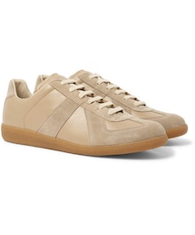 Maison Margiela | Maison Margiela Replica Leather And Suede Sneakers(スニーカー)