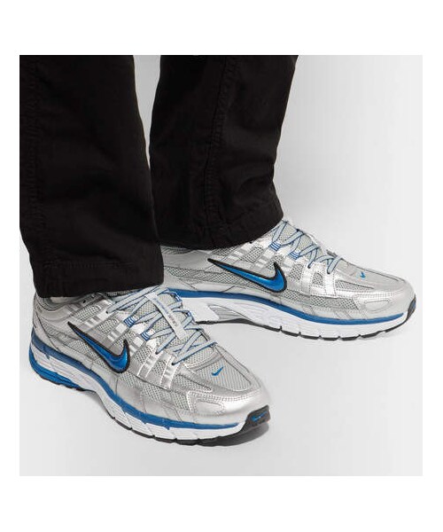 NIKE（ナイキ）の「Nike P-6000 Leather, Mesh And Rubber Sneakers（スニーカー・メンズ・Silver・Us6.5/Us9/Us11.5/Us6/Us5/Us8.5/Us7.5/Us7/Us10/Us9.5/Us8/Us5.5/Us10.5）」の2枚目の写真