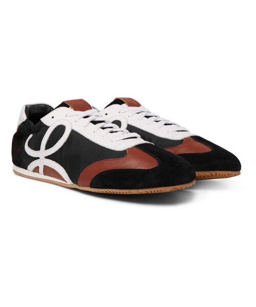 【Loewe】leather-trimmed sneakers レザートリム スニーカー すぐ届く LOEWE ロエベ 大人気 レザー スニーカー/シューズ
