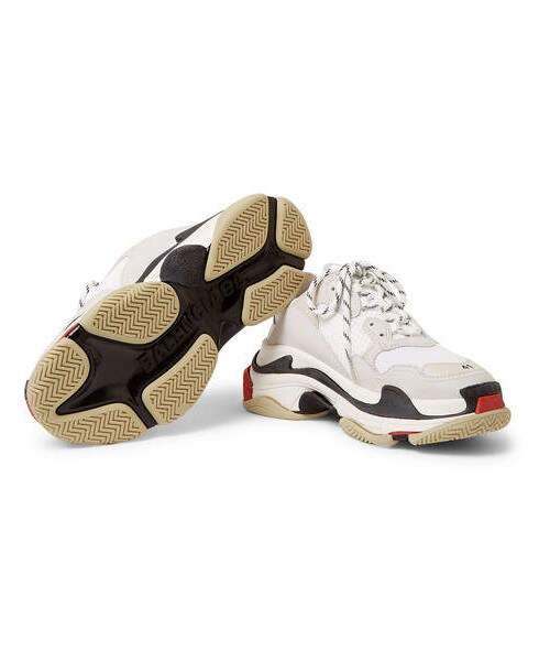 BALENCIAGA（バレンシアガ）の「Balenciaga Triple S Leather And Mesh Sneakers（スニーカー・メンズ・White・Eu41/Eu40/Eu39/Eu42/Eu46/Eu45/Eu44/Eu43）」の5枚目の写真