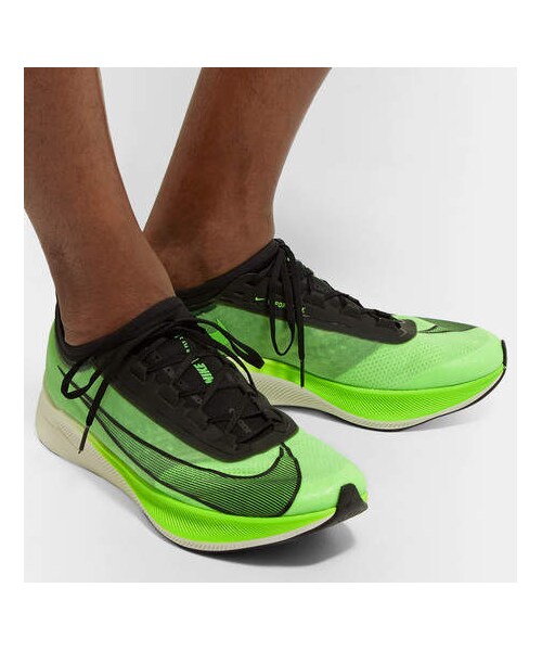 NIKE（ナイキ）の「Nike Running Zoom Fly 3 Logo-Print Vaporweave Running Sneakers（スニーカー・メンズ・Green・Us11.5/Us8/Us7.5/Us10.5/Us8.5/Us9.5/Us13/Us9/Us11/Us12/Us10）」の4枚目の写真