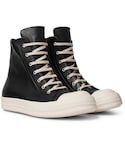 Rick Owens | Rick Owens Cap-Toe Leather High-Top Sneakers(球鞋)