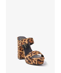 Forever 21 Leopard Print Mules