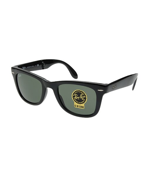 Ray-Ban(レイバン)の「レイバン WAYFARER FOLDING RB4105 CLASSIC-601S-50(メガネ・メンズ・ブラック・50□22-0)」の1枚目の写真