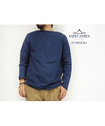 SAINT JAMES | OUESSANT "MELANGE"[JEAN(MNVY)]13JCOUESCHIN(Tシャツ/カットソー)