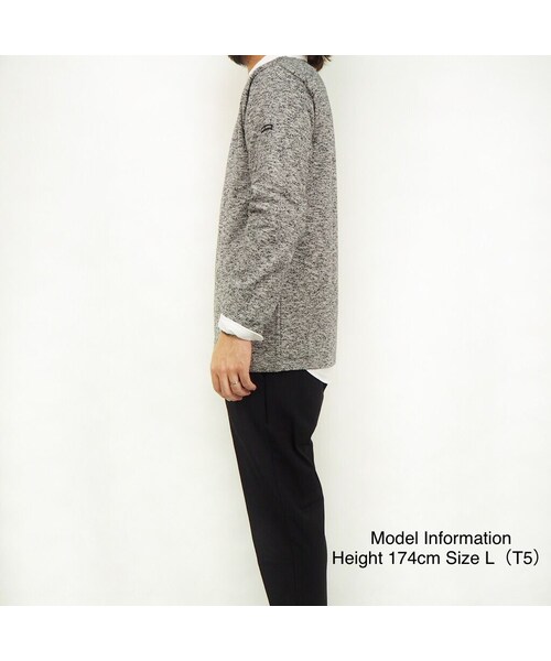 SAINT JAMES（セントジェームス）の「OUESSANT "MELANGE" [ NOIR (MBLK)]13JCOUESCHIN（Tシャツ/カットソー・レディース・その他）」の4枚目の写真