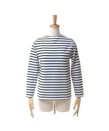 SAINT JAMES | SAINT JAMES(セントジェームス) OUESSANT "BORDER" [ NEIGE/NOIR(WHBK) ] ウエッソン “ボーダー”［白/黒］(Tシャツ/カットソー)