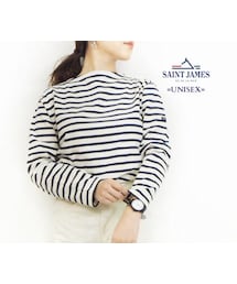 SAINT JAMES | OUESSANT "BORDER" [ ECRU/MARINE(NTNY) ]］(Tシャツ/カットソー)