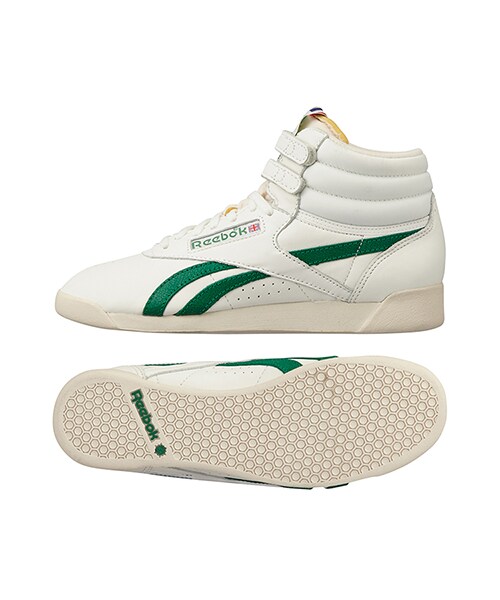 Reebok（リーボック）の「Reebok CLASSIC（リーボック クラシック）フリースタイル ハイ ビンテージ インスパイアド（その他・レディース・チョーク/スタジアムレッド/サンドトラップ/ブルーピーク/サンドトラップ/チョーク/ナイスグリーン/バイタルブルー/サンドトラップ/ワイルドカーキ/ブルーピーク/サンドトラップ/スタジアムレッド/チョーク/サンドトラップ/チョーク/ナイスグリーン/サンドトラップ・22.0cm/22.5cm/23.0cm/23.5cm/24.0cm/24.5cm/25.0cm/25.5cm/26.0cm）」の6枚目の写真