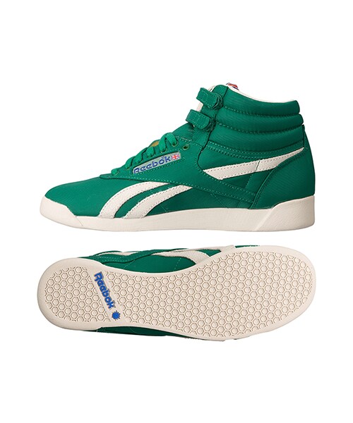 Reebok（リーボック）の「Reebok CLASSIC（リーボック クラシック）フリースタイル ハイ ビンテージ インスパイアド（その他・レディース・チョーク/スタジアムレッド/サンドトラップ/ブルーピーク/サンドトラップ/チョーク/ナイスグリーン/バイタルブルー/サンドトラップ/ワイルドカーキ/ブルーピーク/サンドトラップ/スタジアムレッド/チョーク/サンドトラップ/チョーク/ナイスグリーン/サンドトラップ・22.0cm/22.5cm/23.0cm/23.5cm/24.0cm/24.5cm/25.0cm/25.5cm/26.0cm）」の2枚目の写真