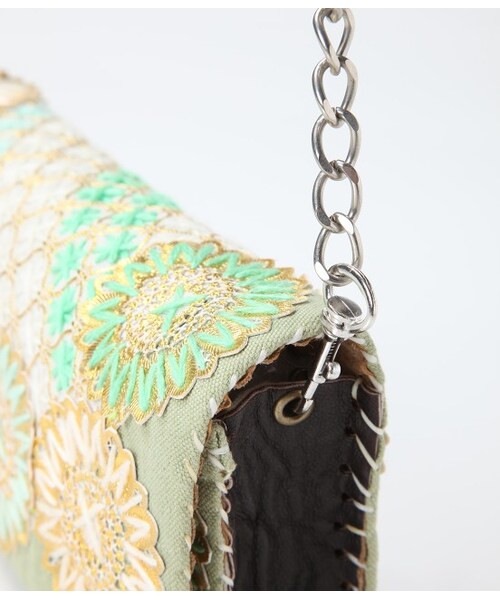 ROPE' PICNIC（ロペピクニック）の「【FATIMA MOROCCO】 クラッチバッグ（バッグ・レディース・ライトグリーン/オレンジ系・F）」の7枚目の写真