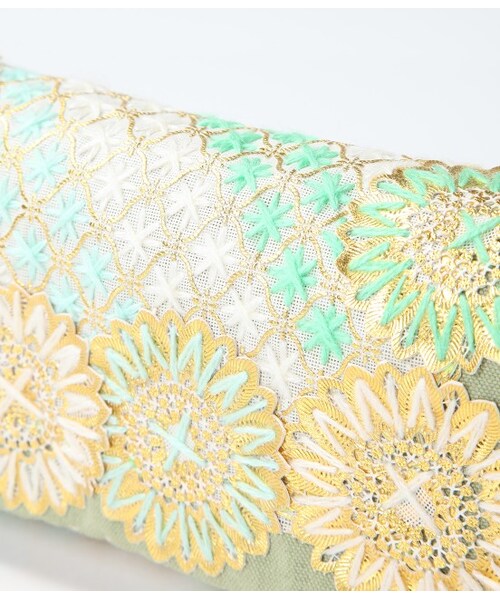 ROPE' PICNIC（ロペピクニック）の「【FATIMA MOROCCO】 クラッチバッグ（バッグ・レディース・ライトグリーン/オレンジ系・F）」の6枚目の写真