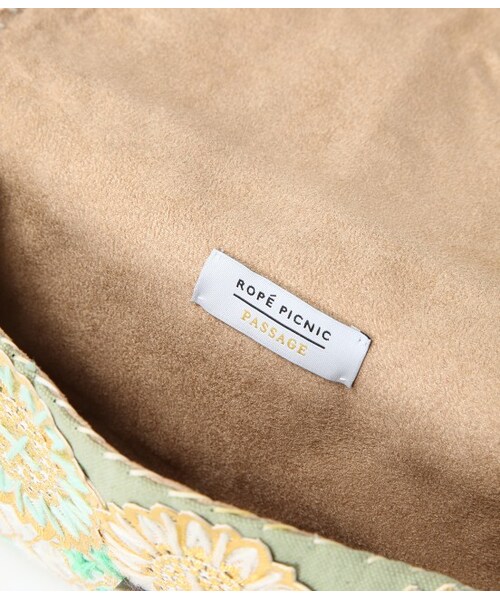 ROPE' PICNIC（ロペピクニック）の「【FATIMA MOROCCO】 クラッチバッグ（バッグ・レディース・ライトグリーン/オレンジ系・F）」の11枚目の写真