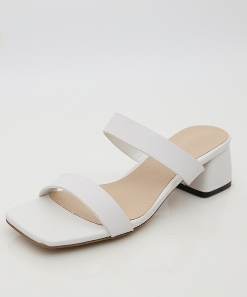 D&B By DABAGIRL（-）の「ダブルストラップヒールサンダル（サンダル・レディース・ブラウン/ブラック/その他/ホワイト・225mm~250mm）」の2枚目の写真