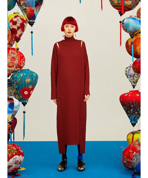 UN3D.（アンスリード）の「SHOULDER OPEN KNIT OP（ワンピース）」 - WEAR