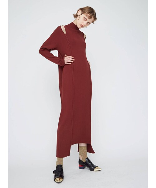 UN3D.（アンスリード）の「SHOULDER OPEN KNIT OP（ワンピース）」 - WEAR