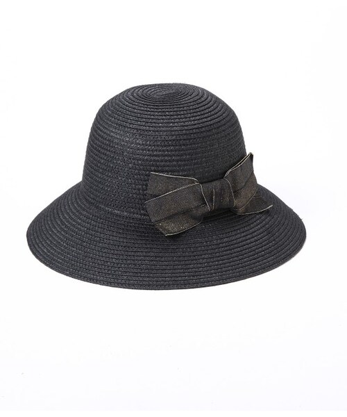 ROPE' PICNIC(ロペピクニック)の「ブレード折りたたみキャペリンハット(帽子・レディース・ブラック/ダークブラウン/ベージュ・F)」の2枚目の写真