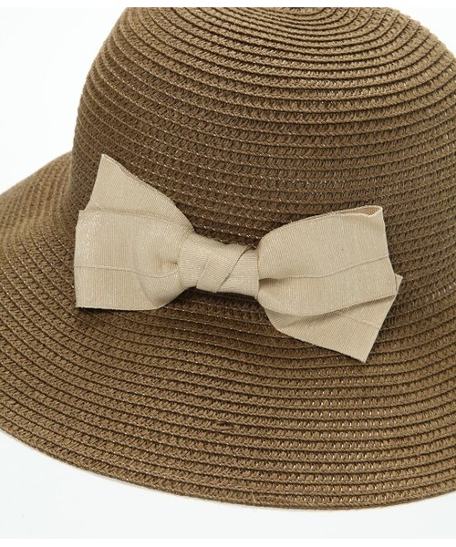 ROPE' PICNIC(ロペピクニック)の「ブレード折りたたみキャペリンハット(帽子・レディース・ブラック/ダークブラウン/ベージュ・F)」の7枚目の写真