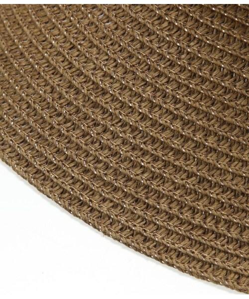 ROPE' PICNIC(ロペピクニック)の「ブレード折りたたみキャペリンハット(帽子・レディース・ブラック/ダークブラウン/ベージュ・F)」の8枚目の写真