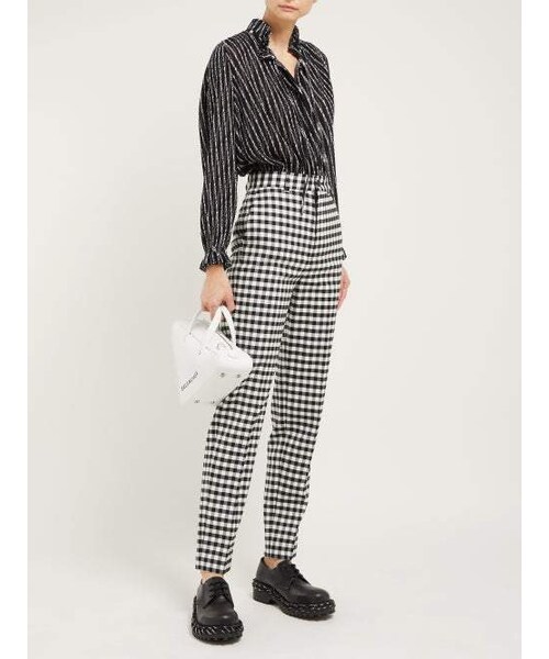 BALENCIAGA（バレンシアガ）の「Balenciaga - Rope Stitched Leather Shoes - Womens - Black（シューズ・レディース・Black・36 Eu/it/38 Eu/it）」の2枚目の写真