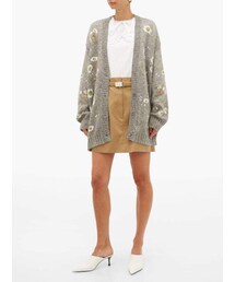 【専用】MIU MIU mohair cardigan 38 Miu Miu - Diamante Embroidered Mohair-Blend Cardigan