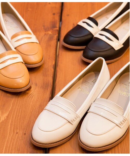 ROPE' PICNIC PASSAGE（ロペピクニックパサージュ）の「【WEB限定サイズ】HARUTA×Rope' Picnic カラーコンビローファー（シューズ・レディース・ブラック/オフホワイト/キャメル・36/37/38/35/39）」の14枚目の写真