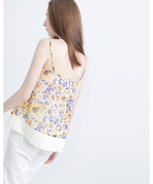MEIER.Q（マイヤーキュー）の「CAMISOLE TOP（その他・レディース・黑/杏・S/M/L）」の4枚目の写真
