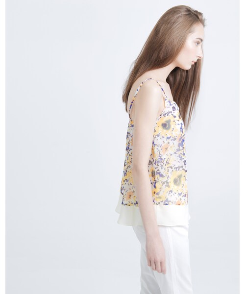 MEIER.Q（マイヤーキュー）の「CAMISOLE TOP（その他・レディース・黑/杏・S/M/L）」の3枚目の写真