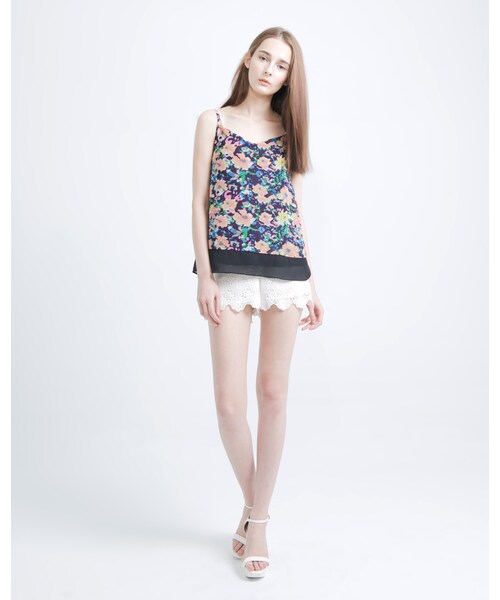 MEIER.Q（マイヤーキュー）の「CAMISOLE TOP（その他・レディース・黑/杏・S/M/L）」の7枚目の写真