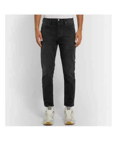 Acne Studios（アクネストゥディオズ）の「Acne Studios River Cropped Slim-Fit Denim Jeans（デニムパンツ・メンズ・Black・31w 32l/30w 32l/34w 32l/29w 32l/34w 34l/33w 32l/36w 34l/32w 32l/32w 34l）」の5枚目の写真