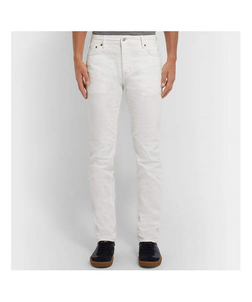 Acne Studios（アクネストゥディオズ）の「Acne Studios North Skinny-Fit Stretch-Denim Jeans（デニムパンツ・メンズ・White・32w 32l/32w 34l/29w 32l/36w 34l/34w 32l/34w 34l）」の4枚目の写真