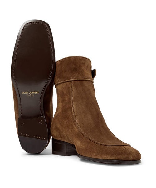 SAINT LAURENT PARIS パイソンマイルズブーツ サンローラン(SAINT LAURENT)サンローラン ヒールショートブーツ