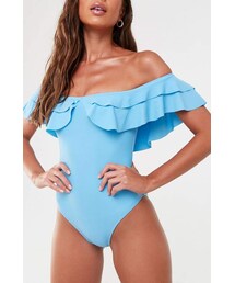 Forever 21 Missguided Flounce One-Piece Swimsuit