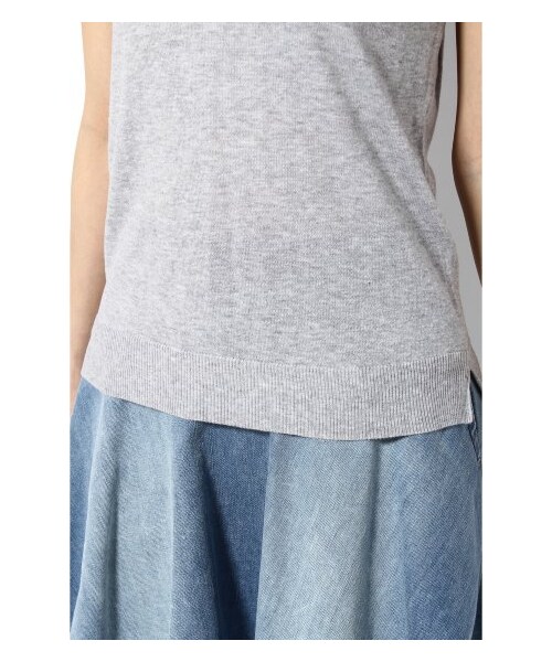 LIMITLESS LUXURY（リミットレスラグジュアリー）の「フリルレディニット（ニット・セーター・レディース・ブラック/グレーB/ホワイト/ブルー/ピンク・フリー）」の13枚目の写真