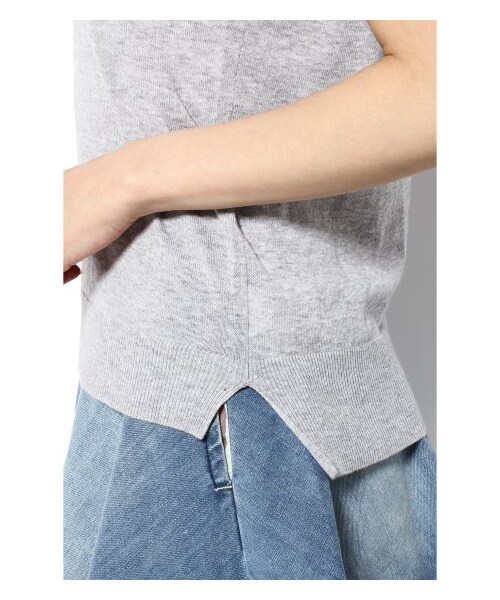 LIMITLESS LUXURY（リミットレスラグジュアリー）の「フリルレディニット（ニット・セーター・レディース・ブラック/グレーB/ホワイト/ブルー/ピンク・フリー）」の12枚目の写真