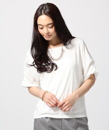 GLOBAL WORK | ソデタックプルオーバー半袖(トップス)