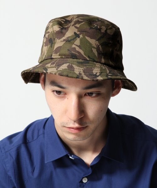 HARE(ハレ)の「コットンバケットハット(アクセサリー・メンズ・オフホワイト/ブラック/カモフラージュ/トリコロール・ONE SIZE)」の3枚目の写真
