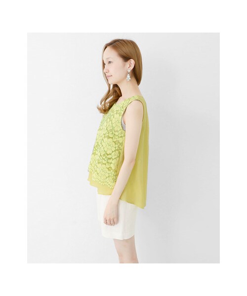 URBAN RESEARCH(アーバンリサーチ)の「レースノースリーブラウス(トップス・レディース・Blue/Yellow/White・FREE)」の8枚目の写真