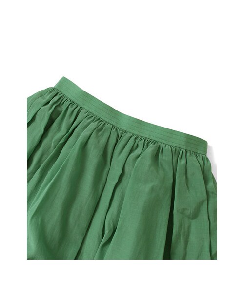 URBAN RESEARCH(アーバンリサーチ)の「トリアセローンギャザースカート(スカート・レディース・WHITE/BLACK/GREEN・FREE)」の14枚目の写真