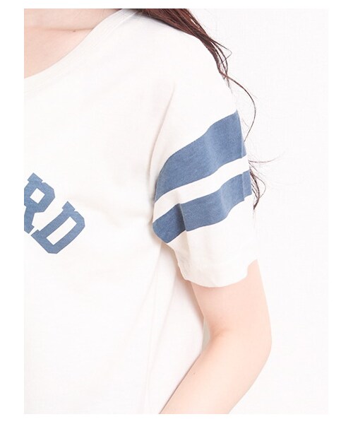 Green Parks fuuwa(グリーンパークスフーワ)の「【Special Price】・ナンバリングプリントTシャツ(Tシャツ・レディース・オフホワイト/杢グレー/ブルー・F)」の8枚目の写真