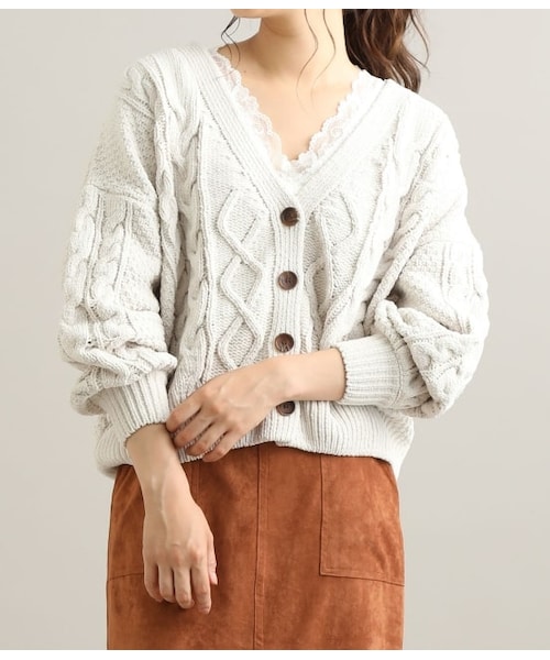 ADORE ホワイト ノースリーブ カーディガン 【公式通販】