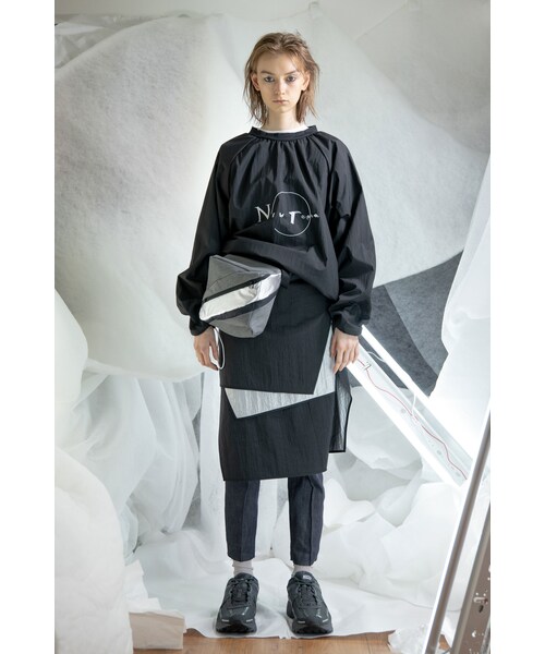 BALMUNG（バルムング）の「BALMUNG / パネルレイヤースカート  / black（Tシャツ/カットソー・その他）」の2枚目の写真