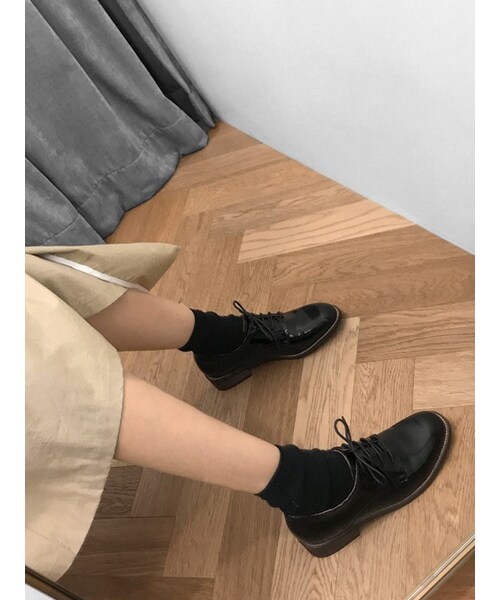 SAPPUN(サプン)の「Rudin(ローファー・レディース・White/Black・22.5-25.0cm)」の2枚目の写真