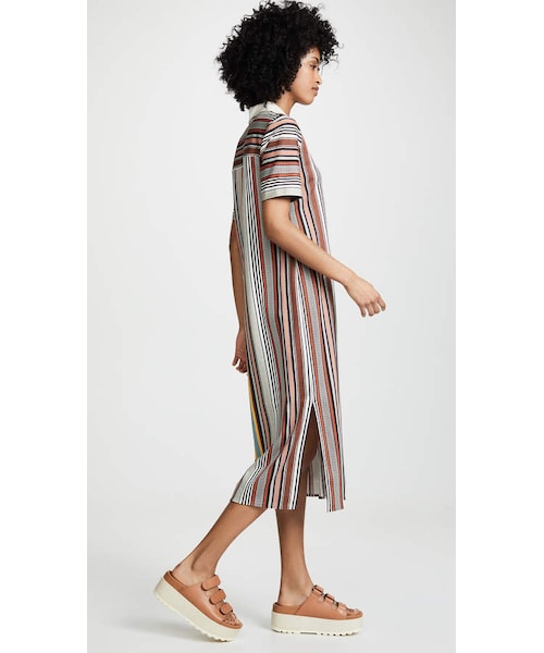 TORY BURCH ワンピース 服 Striped polo dress1038582 TORY BURCH（トリーバーチ）の「Tory Burch Striped Polo Dress