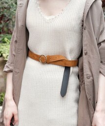 Crisp | 丸バックルスウェードベルト(ベルト)