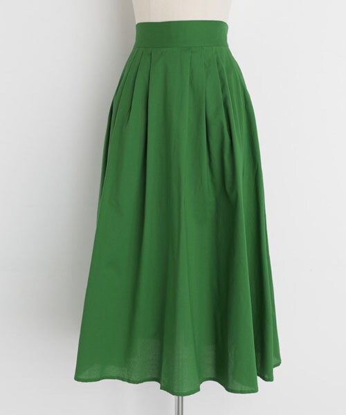 DHOLIC（ディーホリック）の「バックゴムフレアロングスカート（スカート・レディース・その他/グリーン/ブラック/ブラウン・FREE）」の4枚目の写真